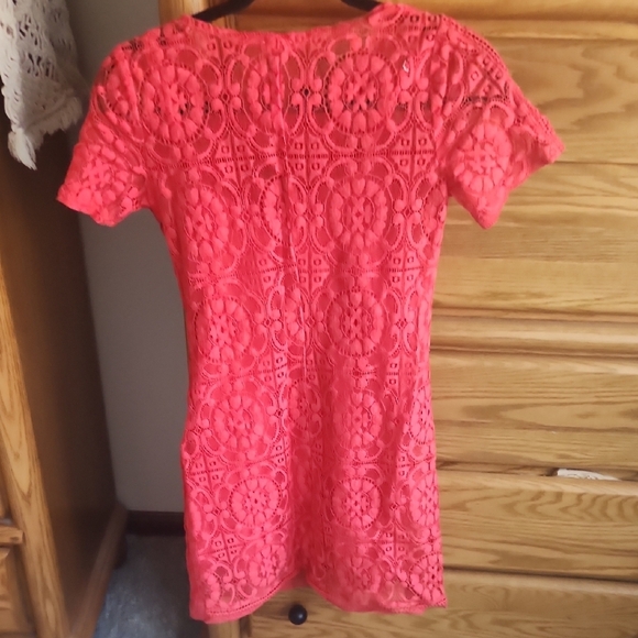 Hollister Red Mini Dress Vibrant and Playful - Picture 3 of 4